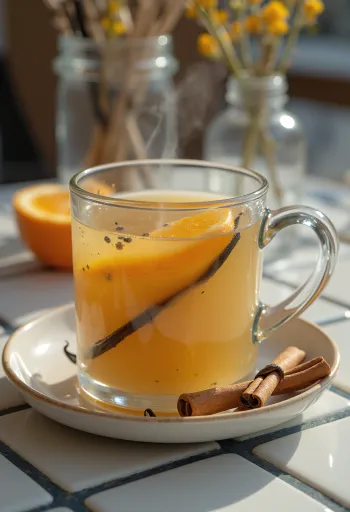 Vanilijev cider v skodelici