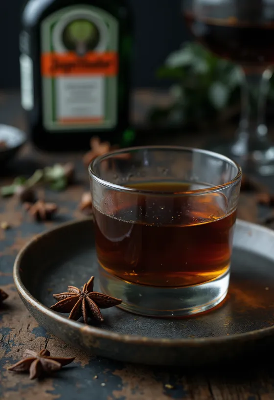 Domači Jägermeister v steklenici