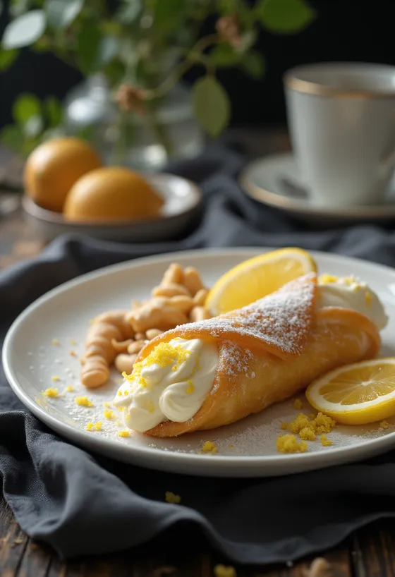 Postreženi ingverjevi cannoli