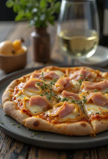 Pizza alla messinese s tunino in čebulo