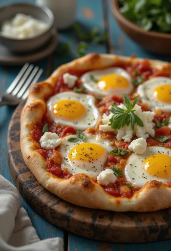 Pizza alla Norma s sicilijanskimi jajčevci in rikoto