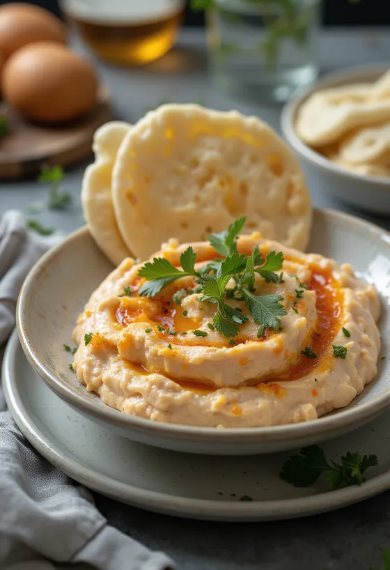 Tirokafteri s peteršiljem, svežim jogurtom in feta sirom