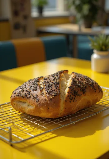 Dinkelbrot nemški pirin kruh sveže pečen