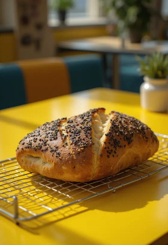 Dinkelbrot nemški pirin kruh sveže pečen