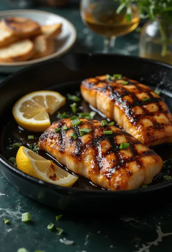 BBQ pečen som s svežimi začimbami