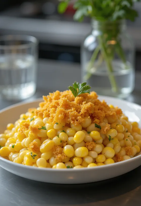 Elote, postrežen s praženo koruzo, sirom cheddar in rezinami limete