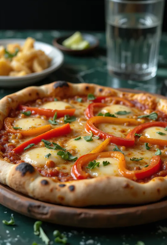 Pizza Chilena postrežena
