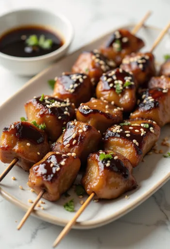 Reba yakitori piščančja jetra na nabodalih
