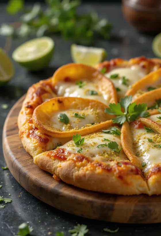 Pizza Costarricense postrežena