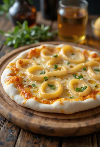 Pizza ai Cipollotti z mlado čebulo in sirom