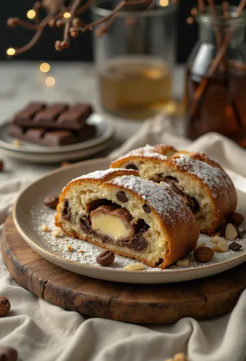 Postrežen čokoladni štoln