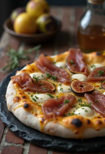 Pizza ai Fichi e Prosciutto s figami in pršutom