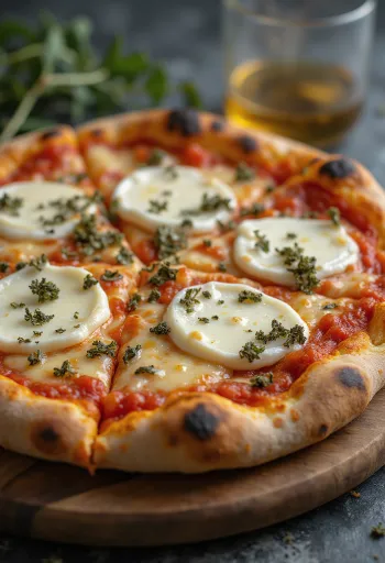 Pizza ai Formaggi di Capra s kozjimi siri in mocarelo