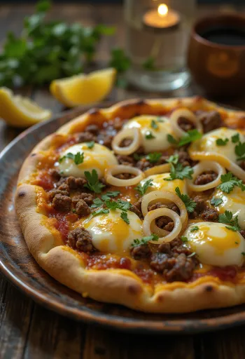 Postrežena Pizza Egiziana