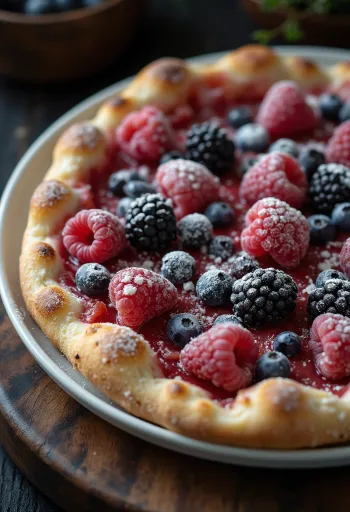 Pizza ai Frutti di Bosco s svežim gozdnim sadjem